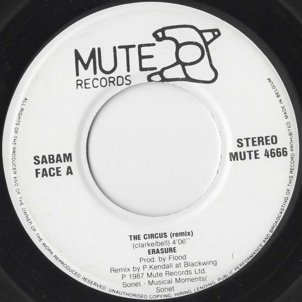 Erasure : The Circus (Remix) (7")