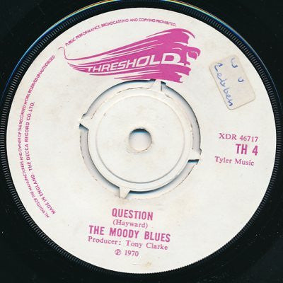 The Moody Blues : Question / Candle Of Life (7", Single)