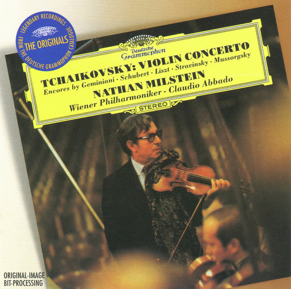 Pyotr Ilyich Tchaikovsky - Nathan Milstein · Wiener Philharmoniker · Claudio Abbado : Violin Concerto • Encores By Geminiani, Schubert, Liszt, Stravinsky, Mussorgsky (CD, Comp, RM)