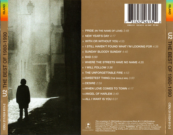 U2 : The Best Of 1980-1990 (CD, Comp, RM)