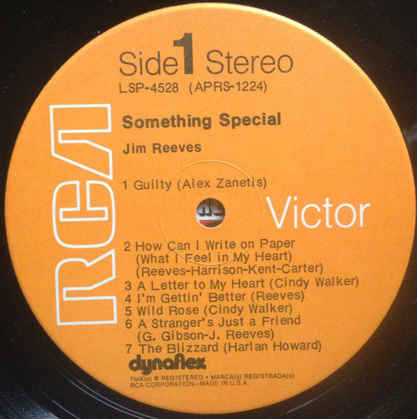Jim Reeves : Something Special (LP, Comp)