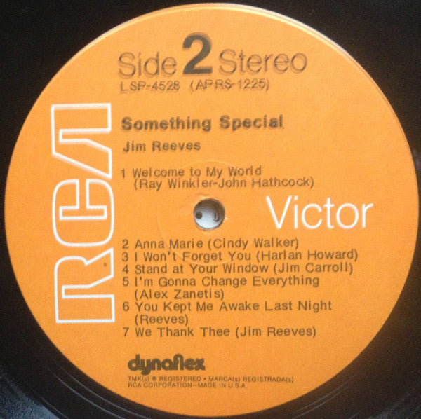 Jim Reeves : Something Special (LP, Comp)