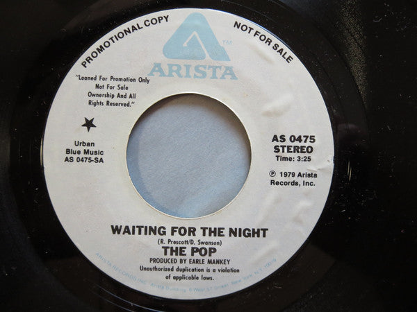 The Pop : Waiting For The Night (7", Single, Mono, Promo)