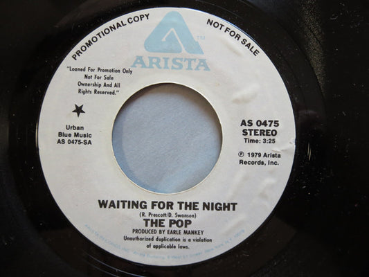The Pop : Waiting For The Night (7", Single, Mono, Promo)