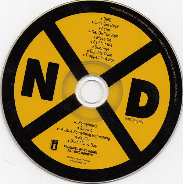 No Doubt : No Doubt (CD, Album, Club)