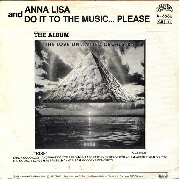 Love Unlimited Orchestra : Anna Lisa (7", Single)
