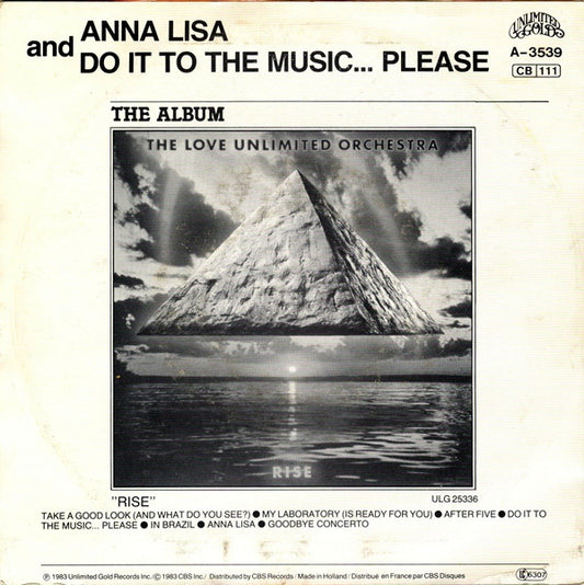 Love Unlimited Orchestra : Anna Lisa (7", Single)