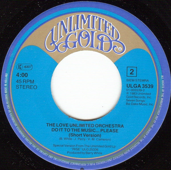 Love Unlimited Orchestra : Anna Lisa (7", Single)