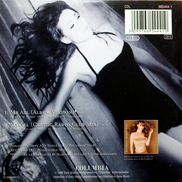 Mariah Carey : My All (CD, Single, Car)