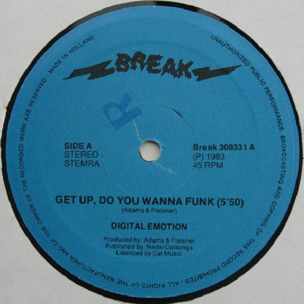 Digital Emotion : Get Up Action (12")