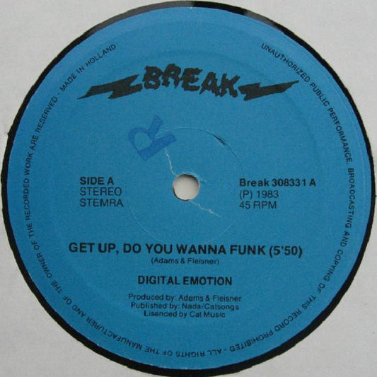 Digital Emotion : Get Up Action (12")
