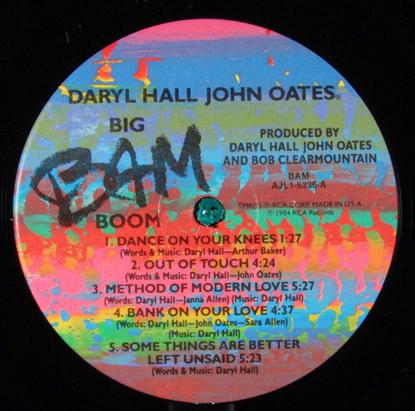 Daryl Hall & John Oates : Big Bam Boom (LP, Album, RE)