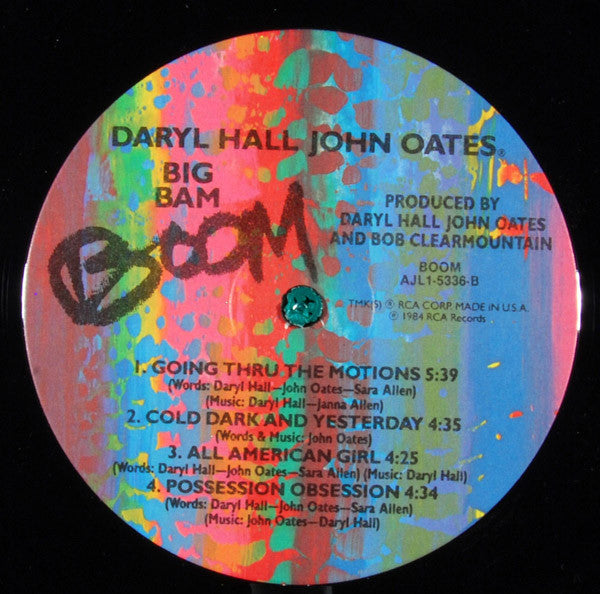 Daryl Hall & John Oates : Big Bam Boom (LP, Album, RE)