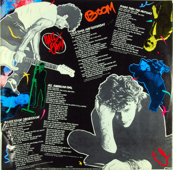 Daryl Hall & John Oates : Big Bam Boom (LP, Album, RE)