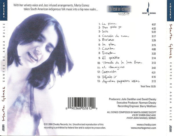 Marta Gómez : Cantos De Agua Dulce (CD)