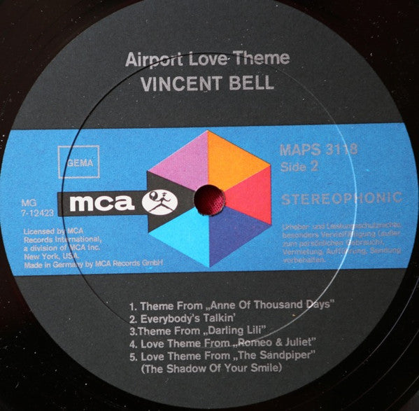 Vinnie Bell : Airport Love Theme (LP)