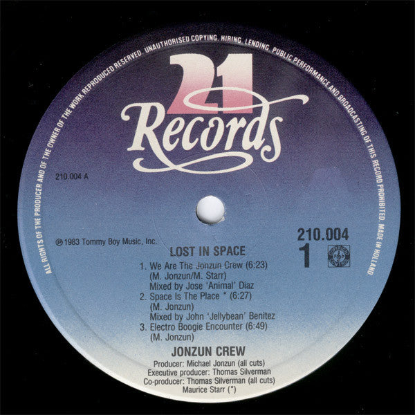 The Jonzun Crew : Lost In Space (LP, Album)