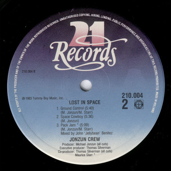 The Jonzun Crew : Lost In Space (LP, Album)