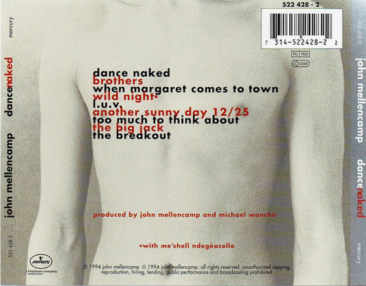 John Cougar Mellencamp : Dance Naked (CD, Album)