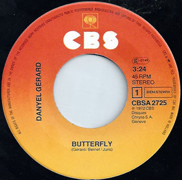 Danyel Gérard : Butterfly / Harlekin (7", Single)