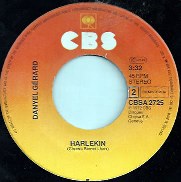 Danyel Gérard : Butterfly / Harlekin (7", Single)