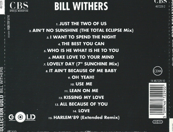 Bill Withers : Collection Gold (CD, Comp)