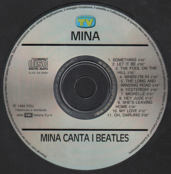 Mina (3) : Mina Canta I Beatles (CD, Album, RE)