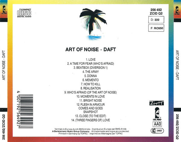 The Art Of Noise : Daft (CD, Comp)