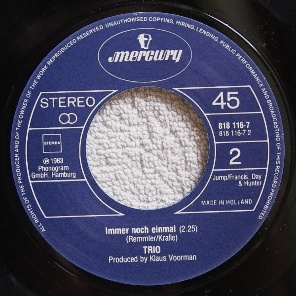 Trio : Tooralooralooraloo - Is It Old & Is It New (7", Single)