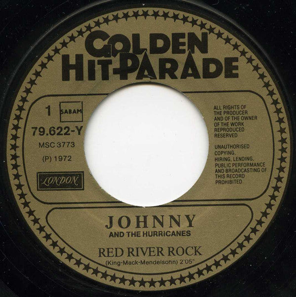 Johnny And The Hurricanes : Red River Rock (7", Single, RE)