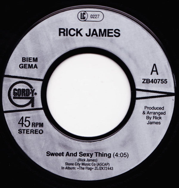 Rick James : Sweet And Sexy Thing (7", Single)