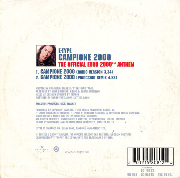 E-Type : Campione 2000 (CD, Single)