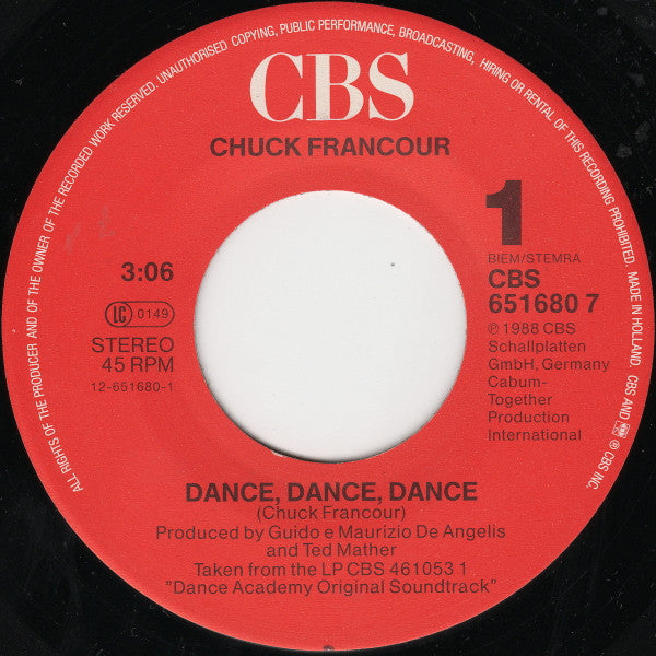 Chuck Francour : Dance, Dance, Dance (7")
