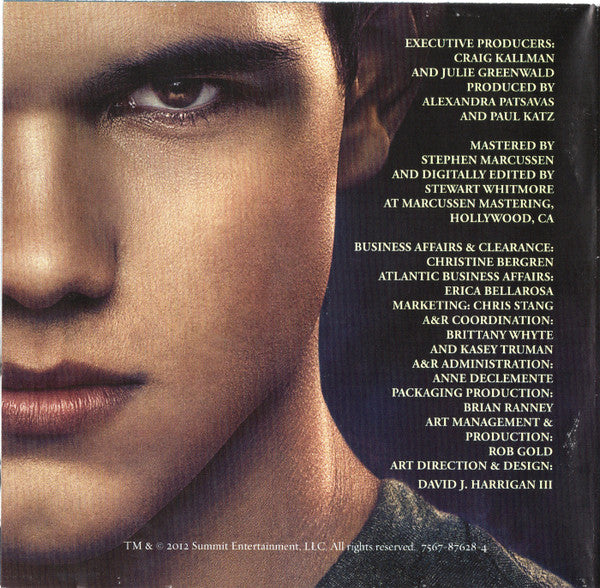 Various : The Twilight Saga: Breaking Dawn - Part 2 (Original Motion Picture Soundtrack) (CD, Comp)