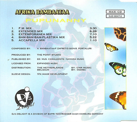 Afrika Bambaataa : Pupunanny (CD, Maxi)
