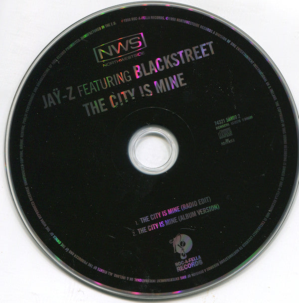 Jay-Z Featuring Blackstreet : The City Is Mine (CD, Single)