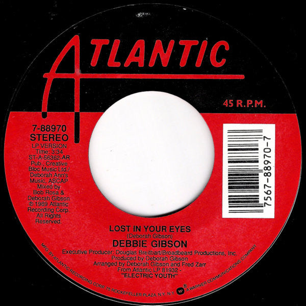 Debbie Gibson : Lost In Your Eyes (7", Single, AR )