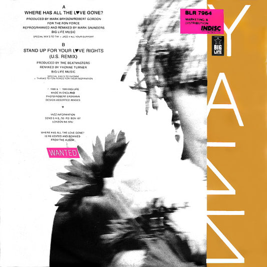 Yazz : Where Has All The Love Gone? (7", Single)