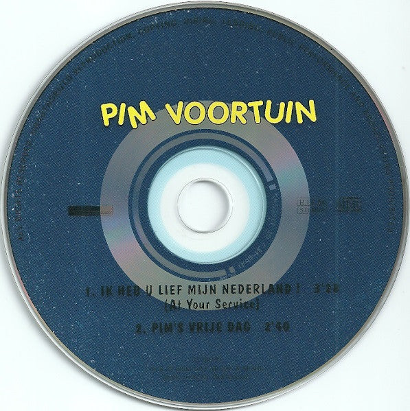 Pim Voortuin Met Vriendelijke Medewerking Van: Vader Asobram, Kabouter Flop, Arie & Bastiaan, Henk Westhoek, Paul Jammers En Natuurlijk Hassan Jassan : Ik Heb U Lief Mijn Nederland ! (At Your Service) (CD, Single)
