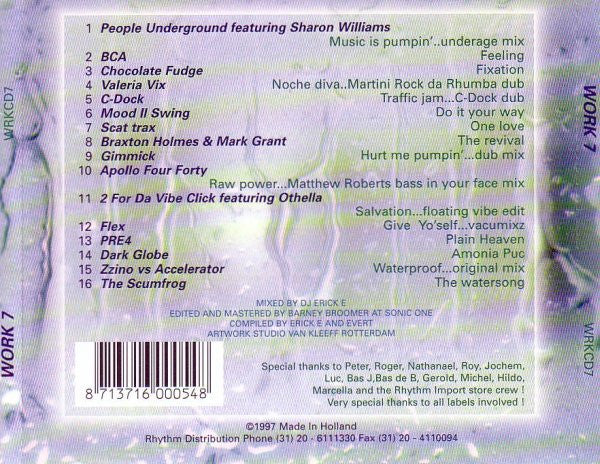Various : Work 7 (CD, Mixed)