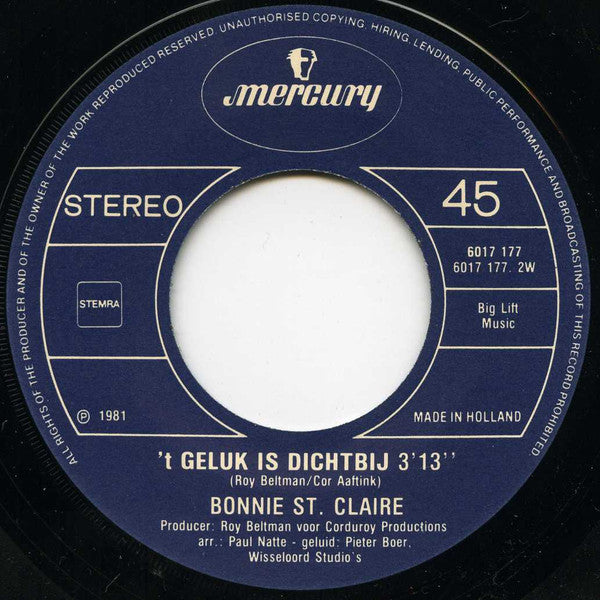 Bonnie St. Claire : Merlijn (7", Single)