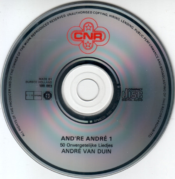 André van Duin : And're André 1 (50 Onvergetelijke Liedjes) (CD, Album, RP)