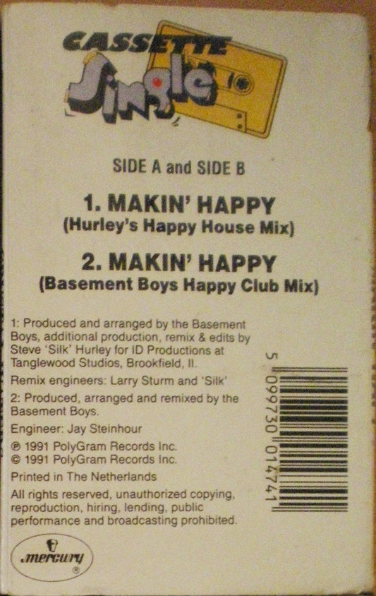 Crystal Waters : Makin' Happy (Cass, Single)
