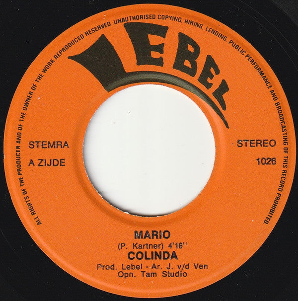Colinda (2) : Mario (7", Single)