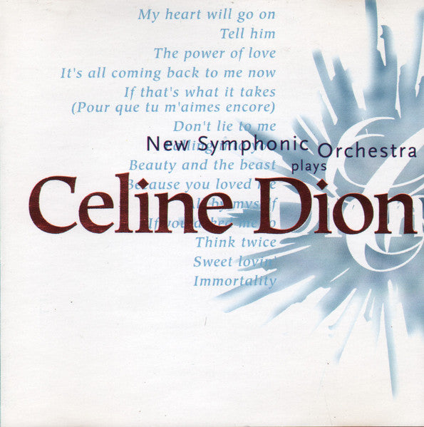 The New Symphonic Orchestra : Plays Celine Dion (CD, Comp, RM)