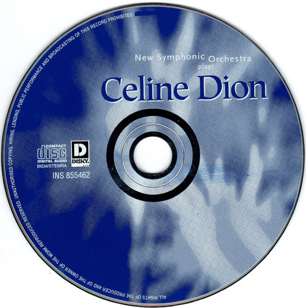The New Symphonic Orchestra : Plays Celine Dion (CD, Comp, RM)