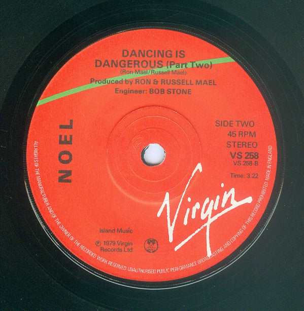 Noel (2) : Dancing Is Dangerous (7")