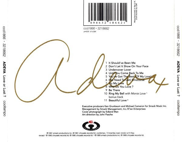 Adeva : Love Or Lust? (CD, Album)