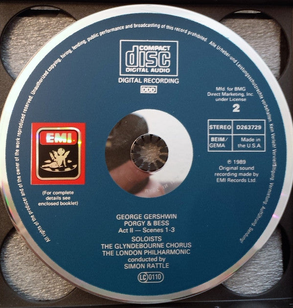 George Gershwin, Willard White, Cynthia Haymon With Damon Evans, Harolyn Blackwell, Bruce Hubbard, Cynthia Clarey, Marietta Simpson, Gregg Baker, Glyndebourne Festival Chorus, London Philharmonic Orchestra, Sir Simon Rattle : Porgy And Bess (Box, Sli + 3xCD, Album, Club)