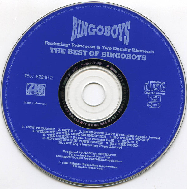 Bingoboys Featuring: Princessa (2) & Two Deadly Elements : The Best Of Bingoboys (CD, Album)